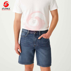Shorts en jean déchiré pour homme, taille mi-haute, effet délavé, style streetwear, décontracté, été - Product Image 5