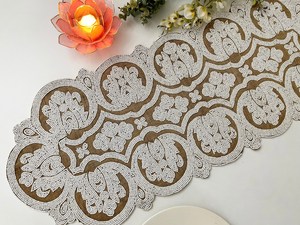 Chemin de table perlé fait main pour centre de table, décoration de mariage, événements festifs et maison festive à prix abordable - Product Image 5