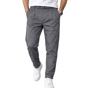 Pantalon d'hiver plissé beige décontracté en velours pour femme Jerry Wear, taille élastique, infroissable, écologique et respirant - Product Image 4