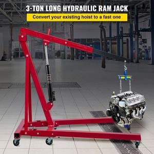 Sollevatore Idraulico a Pistone Singolo con Capacità di 3 Tonnellate/6600 Libbre, Base a Forcella, Maniglia per Sollevamento Manuale ed Elettrico - Product Image 2