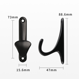 Gancho Individual para Ropa, para Entrada, Baño, Cocina, Puerta Trasera o Armario Frontal, Ganchos para Ropa Montados en la Pared - Product Image 5