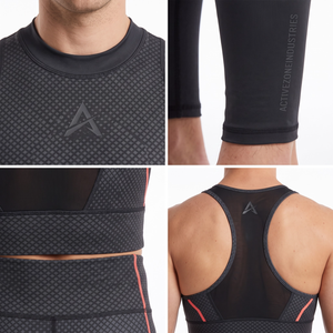 Conjunto de Dos Piezas de Compresión para Hombre, Poliéster y Elastano, Sujetador Deportivo Largo y Leggings, para Gimnasio, Entrenamiento Atlético, Personalizado OEM - Product Image 4