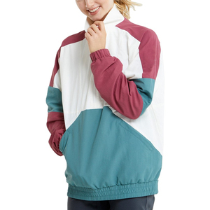 High Quality Unisex Windbreaker Jackets Custom Logo Professional Printed Color Block Mesh Lining Hooded Casual - Product Image 6