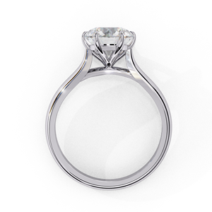 Anillo de Diamantes para Mujer, Anillo de Compromiso Minimalista con Solitario, Chapado en Plata, Joyería Fina para Regalo de Boda o Fiesta - Product Image 5