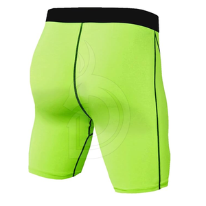 Pantalones Cortos de Compresión para Hombre, Color Sólido, con Logotipo Frontal, Cierre de Cremallera, Cintura Media, Secado Rápido, Tela Casual - Product Image 4