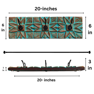 Smart Art Wood Carving <b>Key</b> Hanger 3 <b>Hooks</b> <b>Wall</b> Hangings Wooden <b>Wall</b> Mount <b>Key</b> Hanger <b>Wall</b> Personalized <b>Key</b> Racks Engineered Wood - Product Image 6