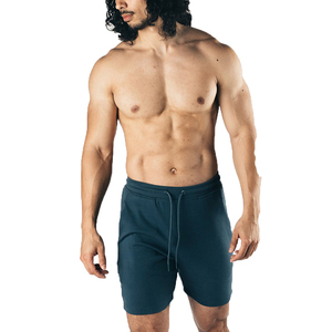 Shorts de sport décontractés pour hommes, nouvelle conception, logo personnalisé, été, coton, taille élastique, shorts de course unis avec poche - Product Image 6