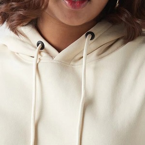 Sudadera con Capucha para Mujer Tallas Grandes, Color Sólido, Forro Polar, Estilo Casual, Primavera, Corte Regular, Manga Larga, Ligera - Product Image 5