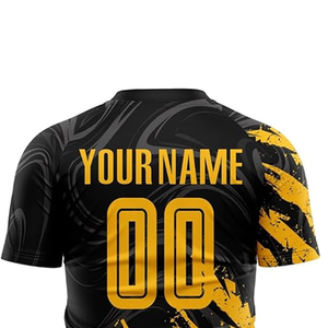 Maillot de football à manches courtes pour adultes, longueur standard, séchage rapide et respirant, 100 % polyester. - Product Image 4
