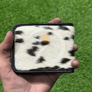 Wholesale Natural Hair Cowhide Leather <b>Wallet</b> Mens <b>Compact</b> Everyday Organizer Handmade Durable Construction - Product Image 1