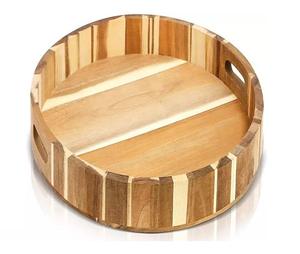 Bandeja de Servir Moderna de Madera Ecológica con Acabado Esmaltado, Diseño Bold Blossom, Apta para Lavavajillas, de Alta Calidad para el Hogar - Product Image 1