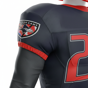 Adult American Football Uniform Full <b>Set</b> Customizable Short Sleeve Breathable High Quality - Product Image 4