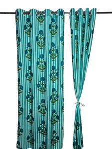100% Cotton Handblock Printed <b>Curtains</b> for Living room and Home - Best Price and All Sizes Available - Product Image 1