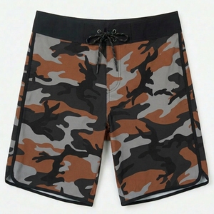 Shorts de Baño para Hombre, Premium, Ligeros, con Estampado de Camuflaje, de Poliéster, Secado Rápido, Estilo Casual para Playa y Surf - Product Image 5