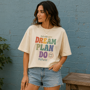 Camiseta de Algodón Supima para Mujer, Corte Holgado, Transpirable, Premium, Informal, para Verano - Product Image 1