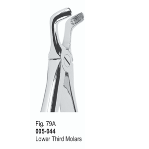 Vitra Zahnärztliche Extraktionszange Abb. 79A |   Untere Dritte Molaren |   Edelstahl |   CE-zertifiziert - Product Image 1