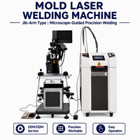 Machine de réparation de moules au laser pulsé de haute précision 300W, soudeuse laser de type table pour la réparation d'outillage et de moules métalliques