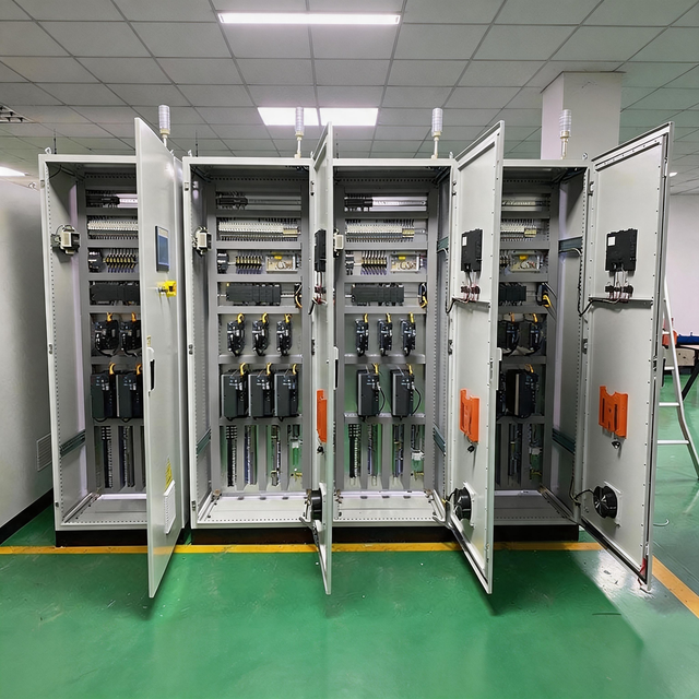 Custom Electrical PLC Control Panel with Overload Protection for Pump Compressor Conveyor Control in Industrial Plant