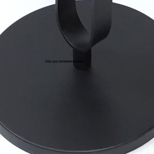 Mesa Auxiliar de Estilo Americano, Color Negro, Diseño Redondo, Accesorios de Muebles de Hierro y Metal, Mesa Auxiliar de la Mejor Calidad - Product Image 3