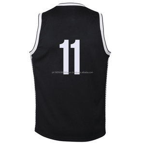 Vente en gros Maillot de basket-ball en polyester respirant avec logo personnalisé Maillot uniforme d'équipe de grande taille Techniques imprimées - Product Image 3