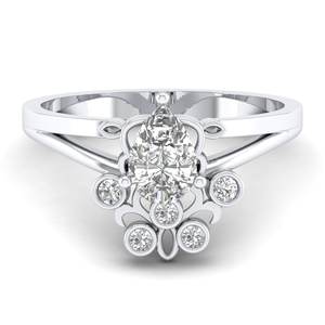 REYES – bagues de fiançailles en argent Sterling 925 scintillant, coupe en forme de poire, 0.86 Carat, Moissanite, pour femmes, cadeau de mariage de luxe, bijoux fins - Product Image 1