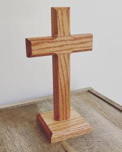 Wooden <b>Desk</b> Cross Decor - Product Image 4