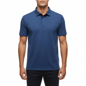 Camiseta Polo para Hombre, Algodón 260 GSM, Corte Regular, Manga Corta, Cuello en V, Ropa de Calle, Informal, Suave, Transpirable, Duradera, OEM/ODM - Product Image 2