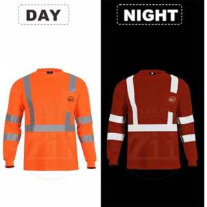 เสื้อสเวตเชิ้ตขนแกะไซส์ใหญ่ราคาถูก ปลอดภัย สกรีนโลโก้ได้ สำหรับผู้ชายและผู้หญิง สะท้อนแสง ANSI Class 1 ไฟ LED กันน้ำ ZUNEZI INTERNATIONAL - Product Image 6