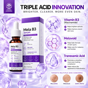 WINKS COSMED Mela B3 Sérum 10ml Exfoliation Triple Acide Anti-Rides Soin Taches Brunes Niacinamide Acide Hyaluronique Vitamine E Visage - Product Image 3