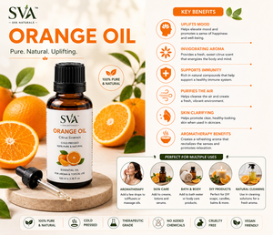 Orange Essential Oil Citrus Sinensis Cold Pressed 100% Pure & Natural Aroma Oil for Aromatherapy Cosmetic & DIY Use Supply - Product Image 5