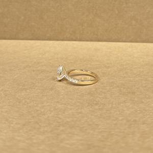 Joyería de Moissanita en Oro Amarillo de 9KT, Diseño con Incrustaciones, 5.120 g de Peso Bruto, Estilo Moderno y Lujoso para Bodas y Fiestas - Product Image 4