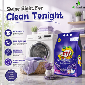 Herbal Lavender Laundry Powder for White <b>Clothes</b> | Powerful Stain Removal Fresh Fragrance Daily Wash Detergent Pack Home Formula - Product Image 6