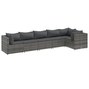 Ensemble de salon de jardin gris anthracite pour l'aménagement extérieur et les divertissements en plein air - Product Image 2