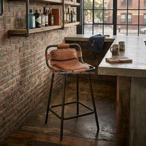 Silla de Barra Estilo Industrial con Estructura Metálica, Diseño Elegante y Construcción Resistente para Cocina, Hogar y Bar - Product Image 3