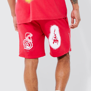 Short décontracté pour homme avec logo personnalisé, séchage rapide, 100 % coton respirant, impression numérique, taille mi-élastique, poche unie - Product Image 4