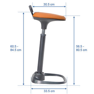 Small <b>back</b> comfortable ergonomic bistro chair - Product Image 3