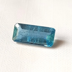 Piedra Preciosa Suelta de Aguamarina Natural, Corte Esmeralda Rectangular, para Joyería, 3.70 Quilates, Azul - Product Image 1