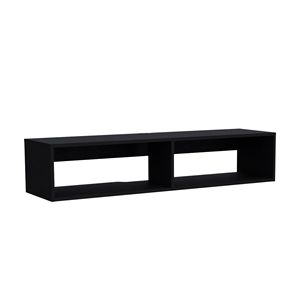 Soporte de TV espacioso negro con estantes cómodos - Product Image 4