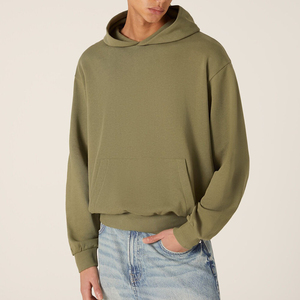 เสื้อฮู้ดดี้ทรงบ็อกซี่ใส่สบาย ผลิตจากผ้าฝ้าย 100% สำหรับผู้ชาย ผลิตแบบ ODM ผ้าฟลีซเป็นมิตรกับสิ่งแวดล้อม - Product Image 1
