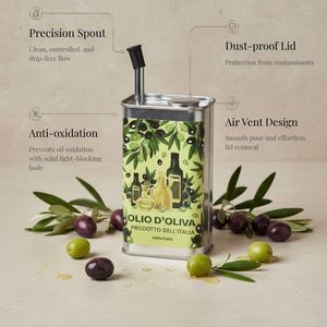 [Holar] Taiwan Made Vintage Rectangle Shaped Non-Drip Stainless Steel <b>Oil</b> Dispenser <b>Bottle</b> <b>for</b> <b>Kitchen</b> - Product Image 2