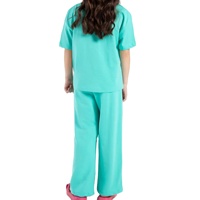Haute qualité 100% coton femmes 2 pièces costume 2025 enfants vêtements tendances de la mode décontracté en gros chemise pantalon ensemble pour enfants