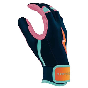OEM Bruce Bolt <b>Baseball</b> Sports Batting Gloves Lightning Padded Knit Fabric Hook And Loop Closure Unisex Training Glove Supplier - Product Image 4