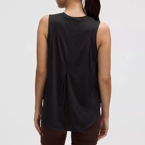 Camiseta Deportiva de Tirantes para Mujer, Ajustada, de Secado Rápido, Ecológica, Transpirable, de Spandex/Algodón, Diseño Liso, Ropa Deportiva Informal - Product Image 5