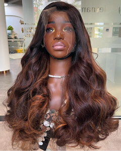 Perruque Lace Front en Cheveux Humains Vierges Remy à Cuticules Alignées pour Femmes Noires, Personnalisable, Colorée, Densité 180% - Product Image 1