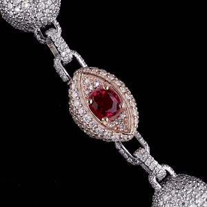 Collier Chaîne Tennis en Argent Sterling 925 Moissanite Coupe Brillante Effet Diamant VVS, Meilleure Vente, Bijou Fin, Idéal Cadeau - Product Image 4