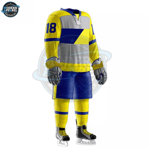 Uniforme de hockey au design unique, grande taille, uniforme de hockey sur glace personnalisé pour hommes, nouveaux uniformes de hockey sur glace de haute qualité en gros - Product Image 3