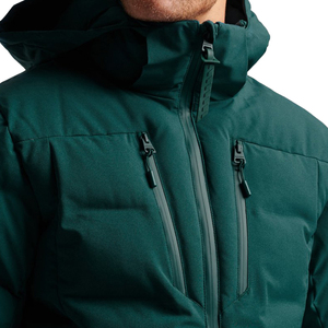 BRAKEWALL CLOTHING CO <b>Men's</b> Winter Puffer <b>Jacket</b> with Hood Waterproof Breathable <b>Canvas</b> Shell Polyester Filling Streetwear Style - Product Image 1