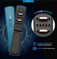 Masseur électrique du cuir chevelu SMiB SMIB-PMSA, peigne à ions plasma pour la croissance des cheveux, 10 000 vibrations, soin profond du cuir chevelu, spa capillaire, anti-perte de cheveux