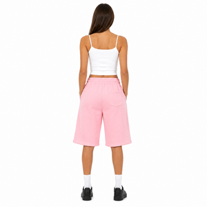 Shorts Largos de Alta Calidad para Mujer, Bermudas a la Moda, Color Sólido, Estilo Estético, Shorts Deportivos Holgados para Mujer - Product Image 2