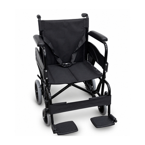 Fauteuil roulant médical pliable avec repose-pieds et accoudoirs – Chaise de transport pour patients pour usage hospitalier et domestique - Product Image 4
